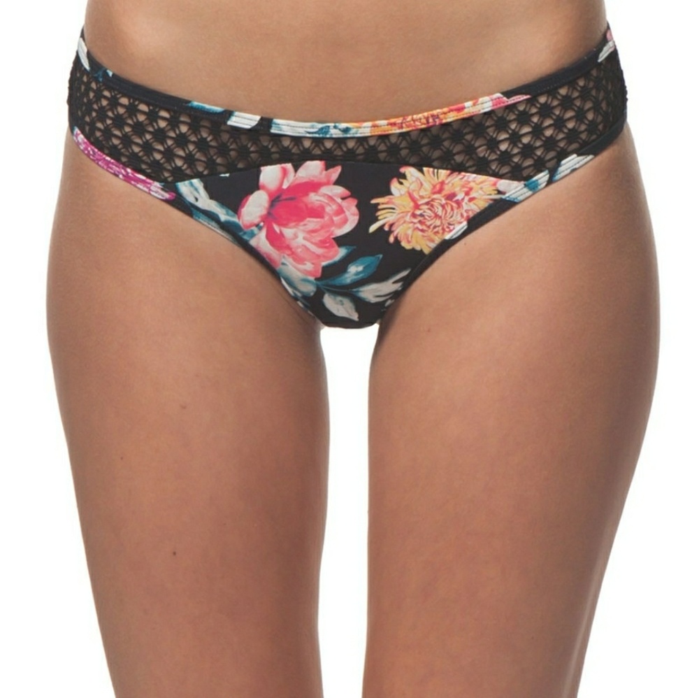 NWT RIP CURL Wild Flower Luxe hipster bikini M